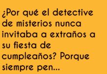 El cumpleaños privado del detective desconfiado