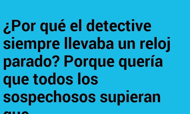 El detective que detiene el tiempo