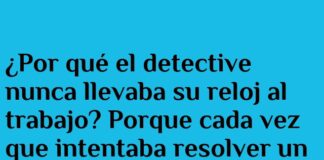 El detective y el culpable más veloz