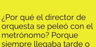 El director desincronizado.