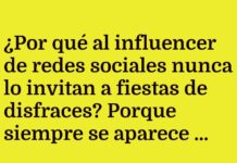 El disfraz repetido del influencer.