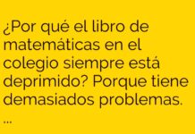 El drama algebraico del libro deprimido