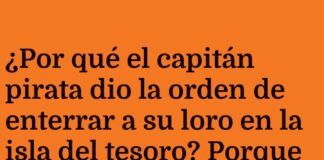 «El loro espía del capitán pirata»
