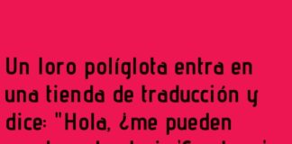 El loro explotado lingüísticamente