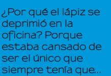 El lápiz que se cansó de sacar punta