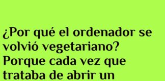 El ordenador vegetariano y el «spam» cárnico
