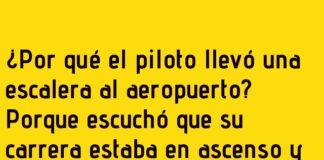 «El piloto que subió su carrera con una escalera»