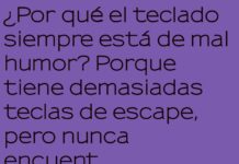 El teclado atrapado en su propia red de estrés