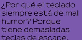 El teclado atrapado en su propia red de estrés