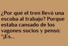 El tren y su lío con la escoba