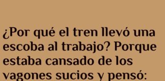 El tren y su lío con la escoba