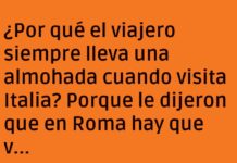 El viajero precavido siempre lleva su almohada romana