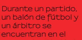 El árbitro y la tarjeta roja salvavidas