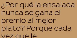 Ensalada indecisa y su eterno «Zanahorita»
