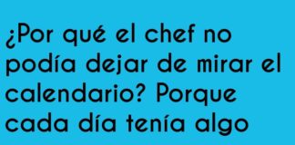 La a-genda del chef
