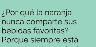 La naranja egoísta
