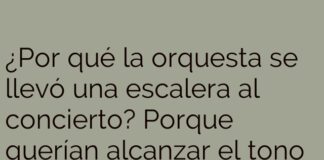 La orquesta y la escalera-sol