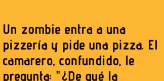 La pizza perfecta para el zombie cuidadoso