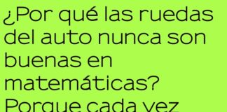 ¡Las ruedas giran en un chiste matemático!