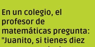 Lección de matemáticas con un toque alérgico