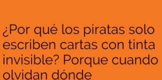Piratas y la tinta invisible: la X marca al dormilón