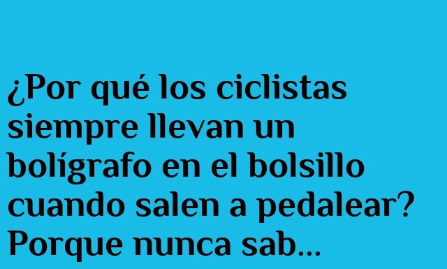 Siempre listos para ruedas y apuntes