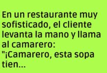 Sopa con truco capilar