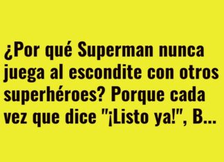 «Superman y el escondite imposible con superhéroes»