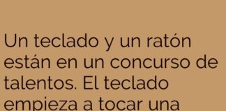 «Teclado con melodía y ratón con clics afinados»