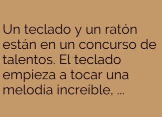 «Teclado con melodía y ratón con clics afinados»