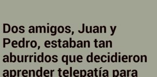 Telepatía con un toque cómico