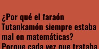 Tutankamón y sus ecuaciones momificadas