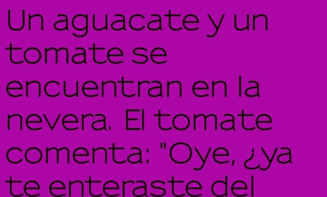 Un descanso en la nevera: la broma del tomate y el aguacate