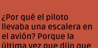 Un piloto que tomó el consejo demasiado en serio