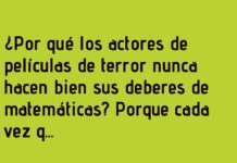Actores de Terror Espantan los Problemas Matemáticos