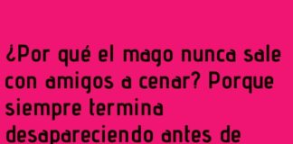 Cena mágica: Desaparición incluida