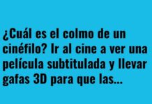 Colmo de un cinéfilo despistado.