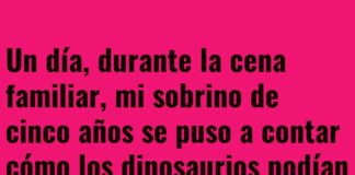 Dinosaurios y psicodelia en la cena familiar.