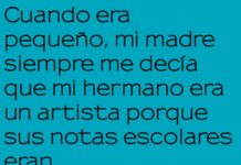 El artista del «drama» escolar