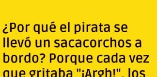 El capitán de los descorches piratas