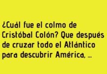 El colmo perdido de Colón
