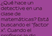 El detective y el enigma del factor x