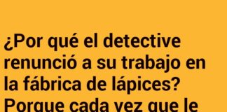 El detective y su afilada imaginación en la fábrica de lápices