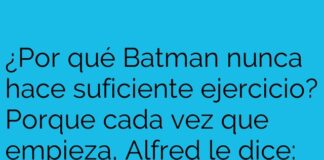 El estiramiento de justicia de Batman.