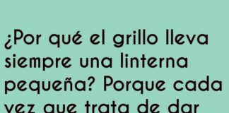 El grillo y su nota luminosa