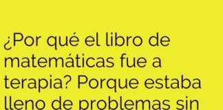 El libro de matemáticas: problemas y silencios
