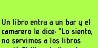 El libro y el cuento corto en el bar