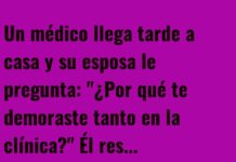 El médico y el paciente perdido en el escondite