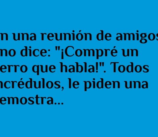 El perro sabe contar chistes malos también
