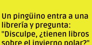El pingüino friolero busca lectura cálida